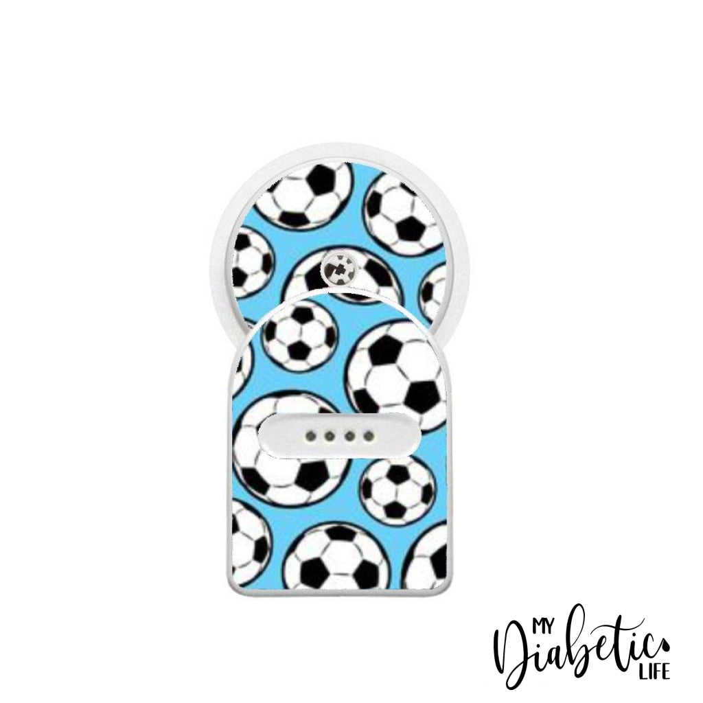 Soccer Mad - Maio Maio 1 & Libre Peel, skin and Decal, fgm/cgm sticker - MyDiabeticLife