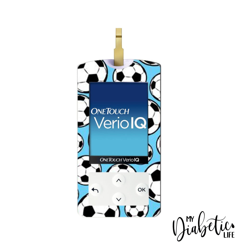 Soccer Mad - One Touch Verio IQ Peel, skin and Decal, glucose meter sticker - MyDiabeticLife