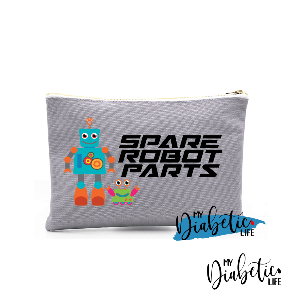 Spare Robot Parts - Insulin test kit bag, diabetes accessories, storage bag for medication - MyDiabeticLife