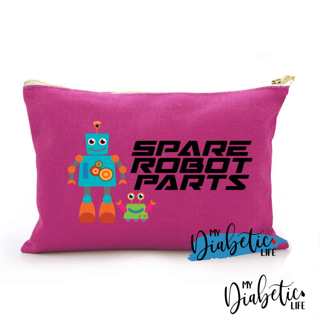 Spare Robot Parts - Carry All Storage Bag Dark Pink Storage Bags