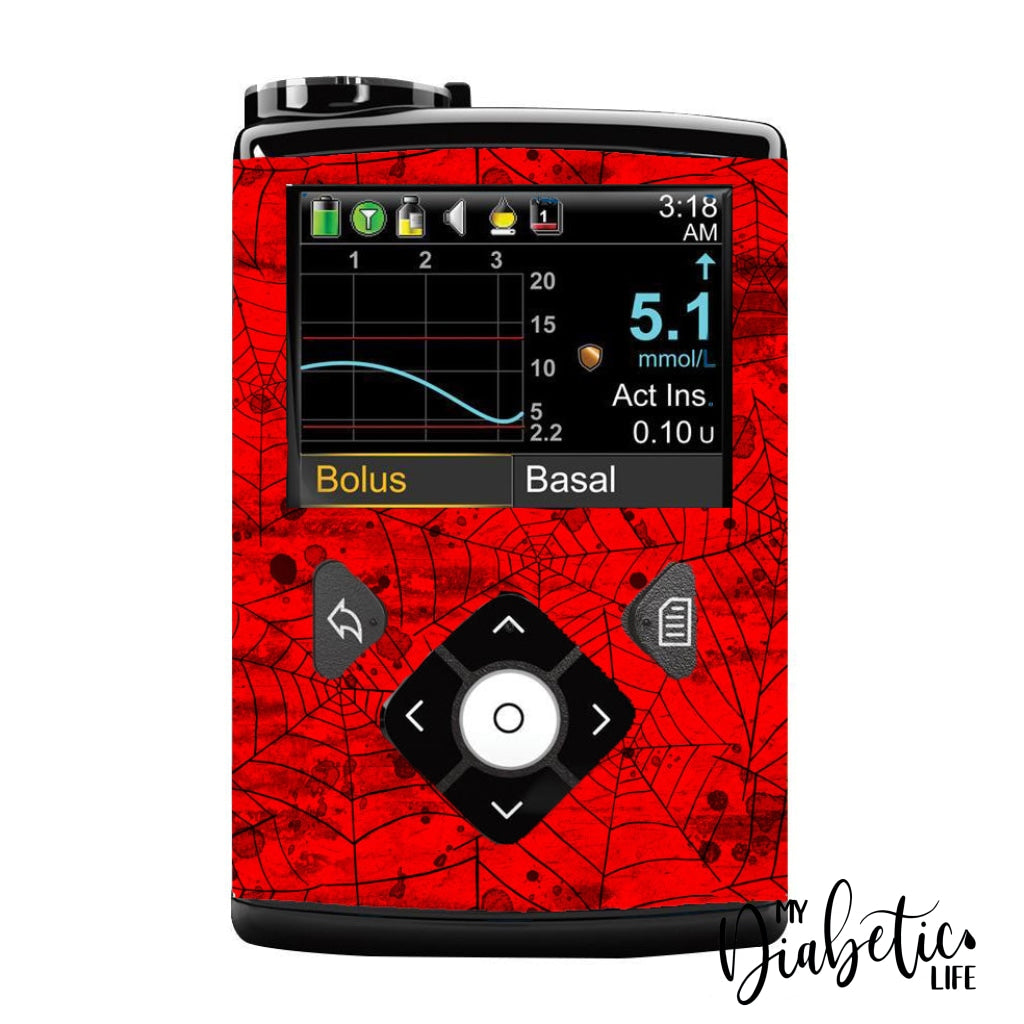 Spidey Senses - Medtronic Pump (630/640/670/770) Sticker Full Cover W/clip 630/640/670