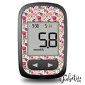 Spring Lush Floral - Accu-Chek Guide Me Peel Skin And Decal Glucose Meter Sticker