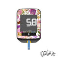Spring Lush Floral - Freestyle Optium Neo Peel Skin And Decal Glucose Meter Sticker Freestyle