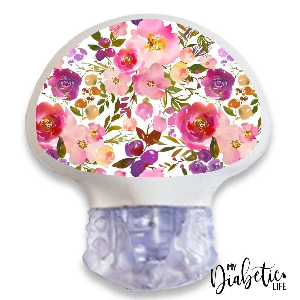 Spring Lush Floral - Medtronic Enlite Peel, skin and Decal, cgm sticker - MyDiabeticLife