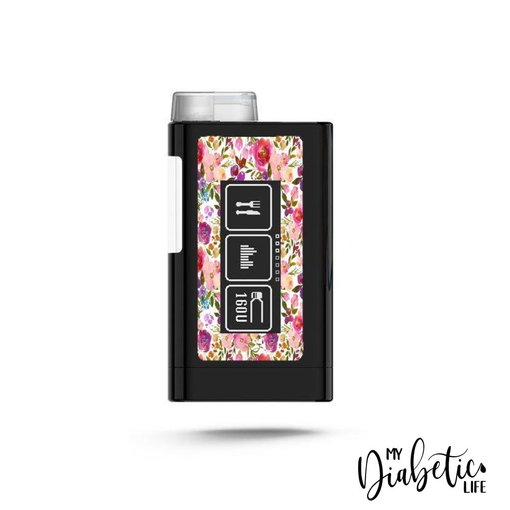 Spring Lush Florals - Ypsopump Peel, skin and Decal, Insulin pump sticker - MyDiabeticLife