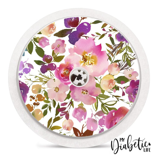 Spring Lush Florals - Freestyle Libre Sensor Peel Skin And Decal Fgm/cgm Sticker