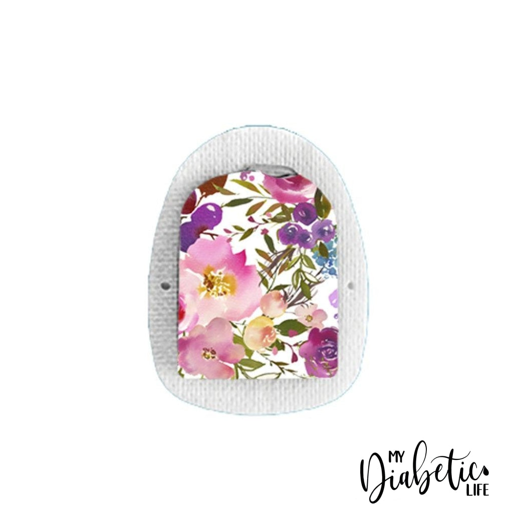 Spring Lush Flowers - Omnipod Peel, skin and Decal, insulin pump sticker - MyDiabeticLife