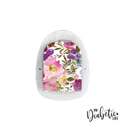 Spring Lush Flowers - Omnipod Peel, skin and Decal, insulin pump sticker - MyDiabeticLife