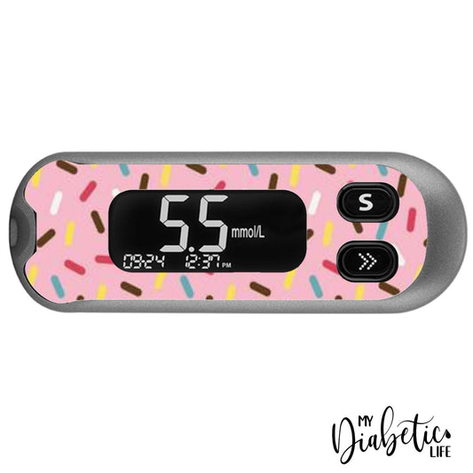 Sprinkles - CareSens N Pop - Peel, skin and Decal, glucose meter sticker - MyDiabeticLife