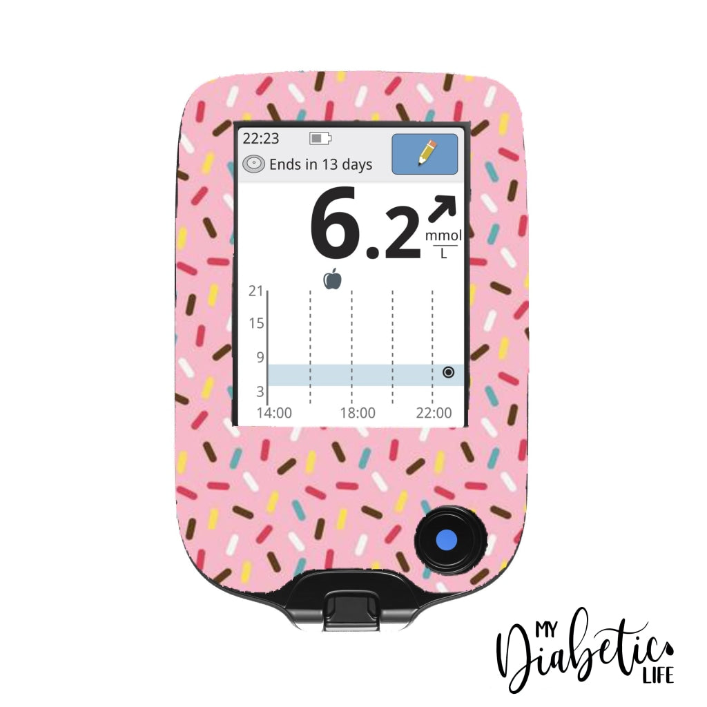 Sprinkles - Freestyle Libre Peel, skin and Decal, glucose meter sticker - MyDiabeticLife