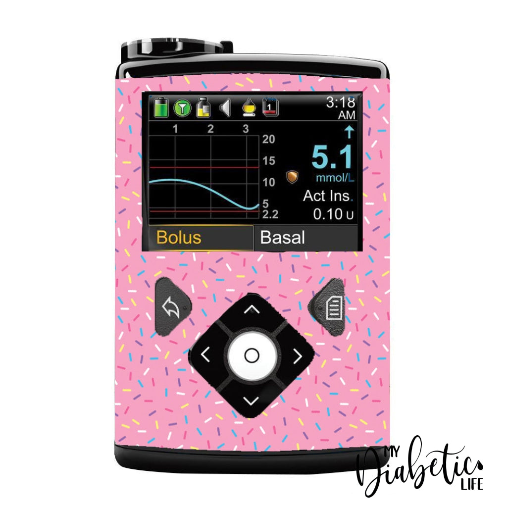 Sprinkles - Medtronic Pump (630/640/670/770) Sticker Full Cover W/clip 630/640/670