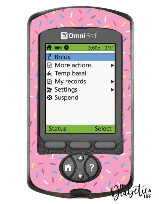 Sprinkles - Omnipod Pdm Skin And Decal Glucose Meter Sticker