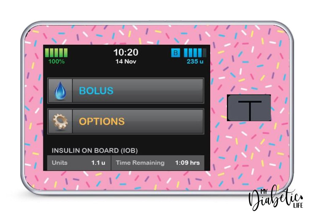 Tandem T:Slim X2 Pump Stickers by My Diabetic Life – MyDiabeticLife