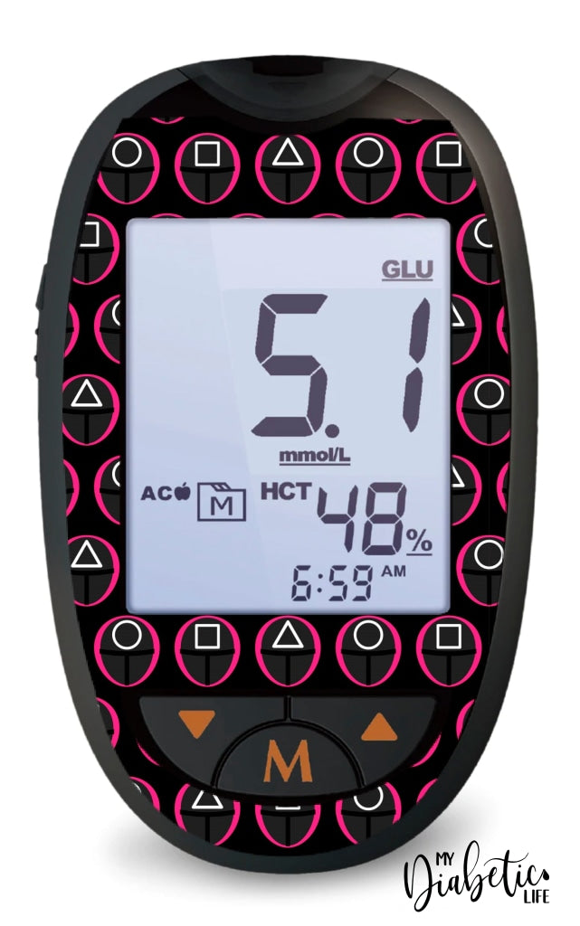 Squid Henchmen - Glucokey Connect Peel Skin And Decal Glucose Meter Sticker