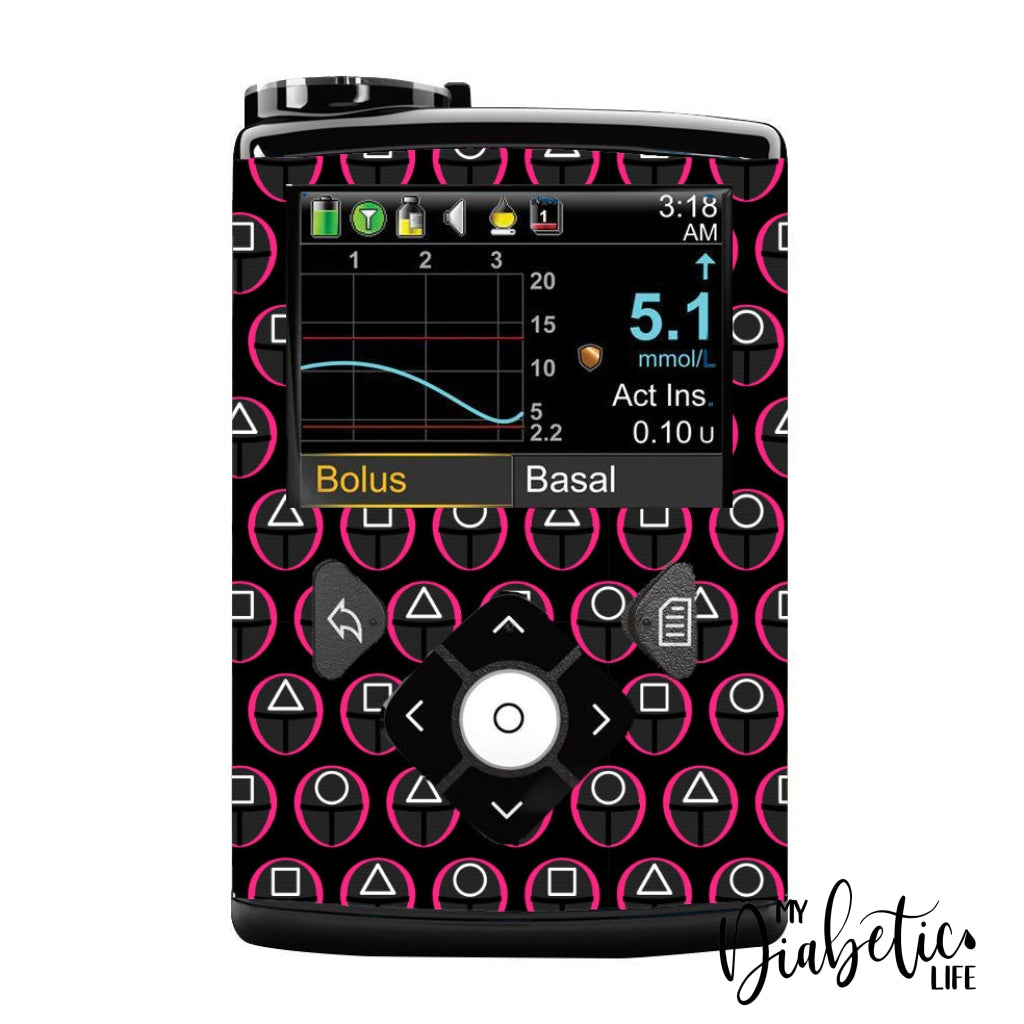 Squid Henchmen - Medtronic Pump (630/640/670/770) Sticker Full Cover W/clip 630/640/670