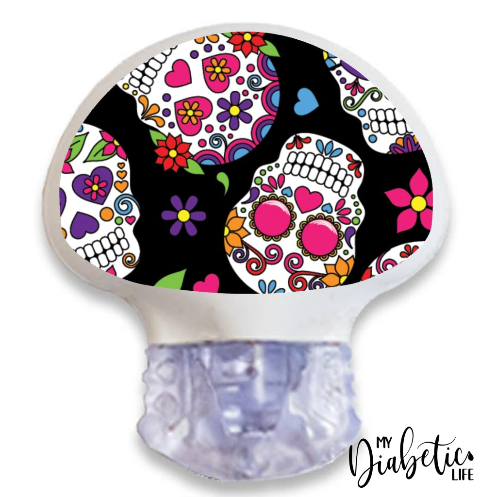 Sugar Skulls - Medtronic Enlite Peel, skin and Decal, cgm sticker - MyDiabeticLife