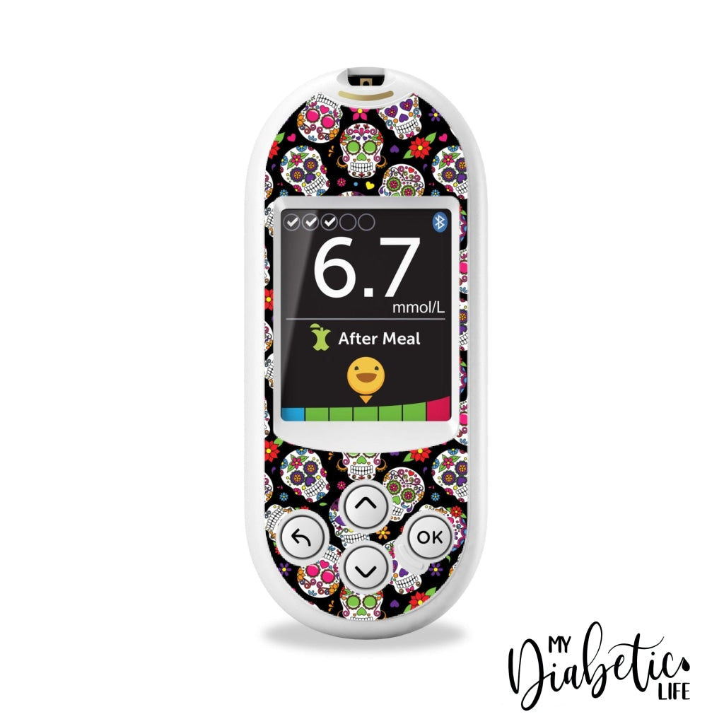 Sugar Skulls - One Touch Verio Reflect Glucose Meter Sticker