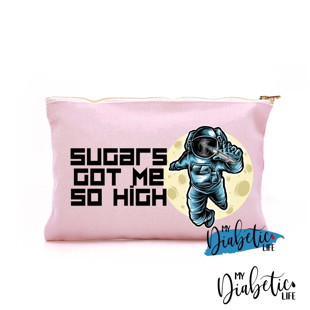 Sugars Got Me So High - Astronaut Carry All Storage Bag Light Pink Storage Bags