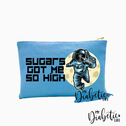 Sugars Got Me So High - Astronaut Carry All Storage Bag Blue Storage Bags