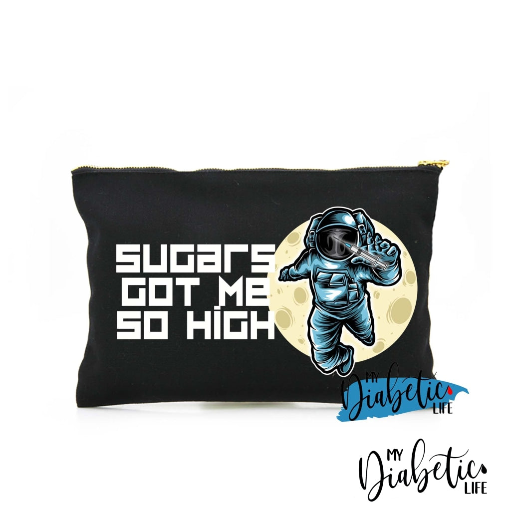 Sugars Got Me So High - Astronaut Carry All Storage Bag Black Storage Bags