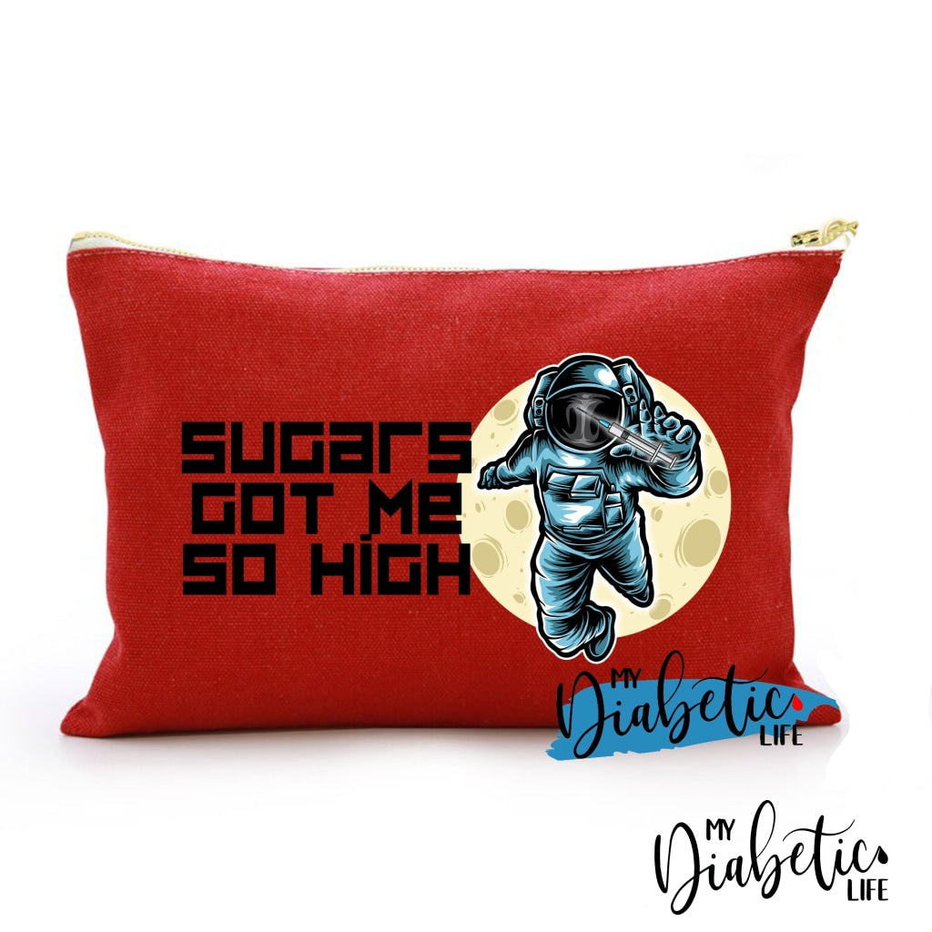 Sugars Got Me So High - Astronaut Carry All Storage Bag Red Storage Bags