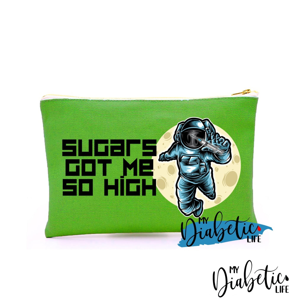 Sugars Got Me So High - Astronaut Carry All Storage Bag Green Storage Bags