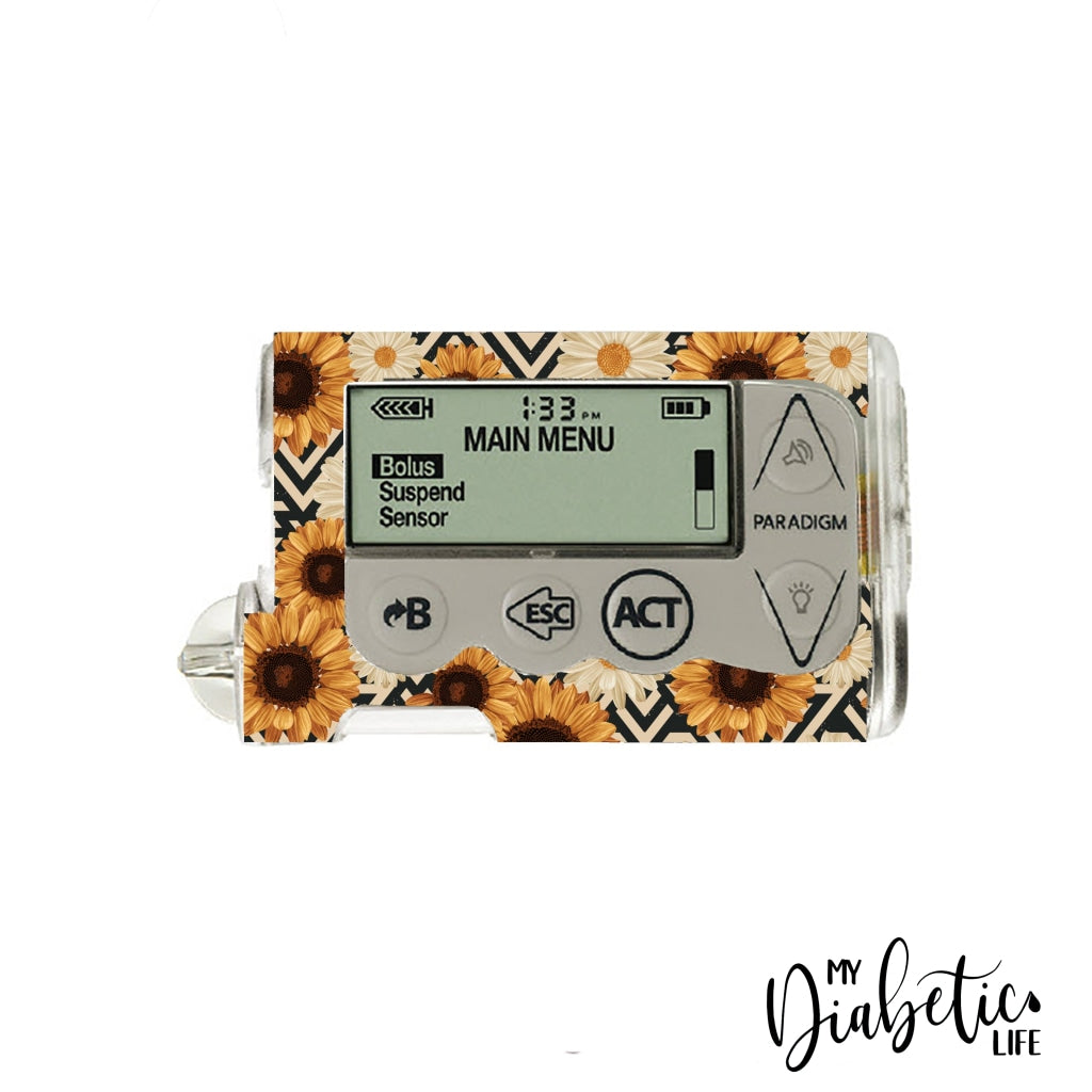 Sunflower #1 - Medtronic Paradigm Series 5 Sticker
