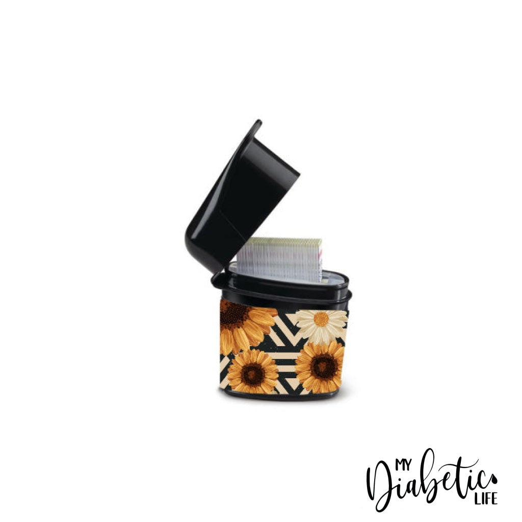 Sunflower #1 - Test Strip Canister Accuchek Guide Container