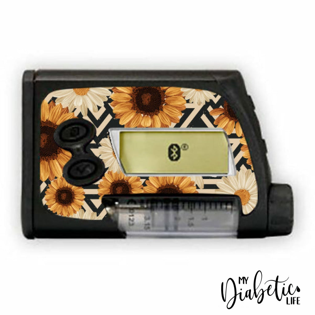 Sunflowers #1 - Accu-Chek Spirit Combo Sticker Accu-Chek
