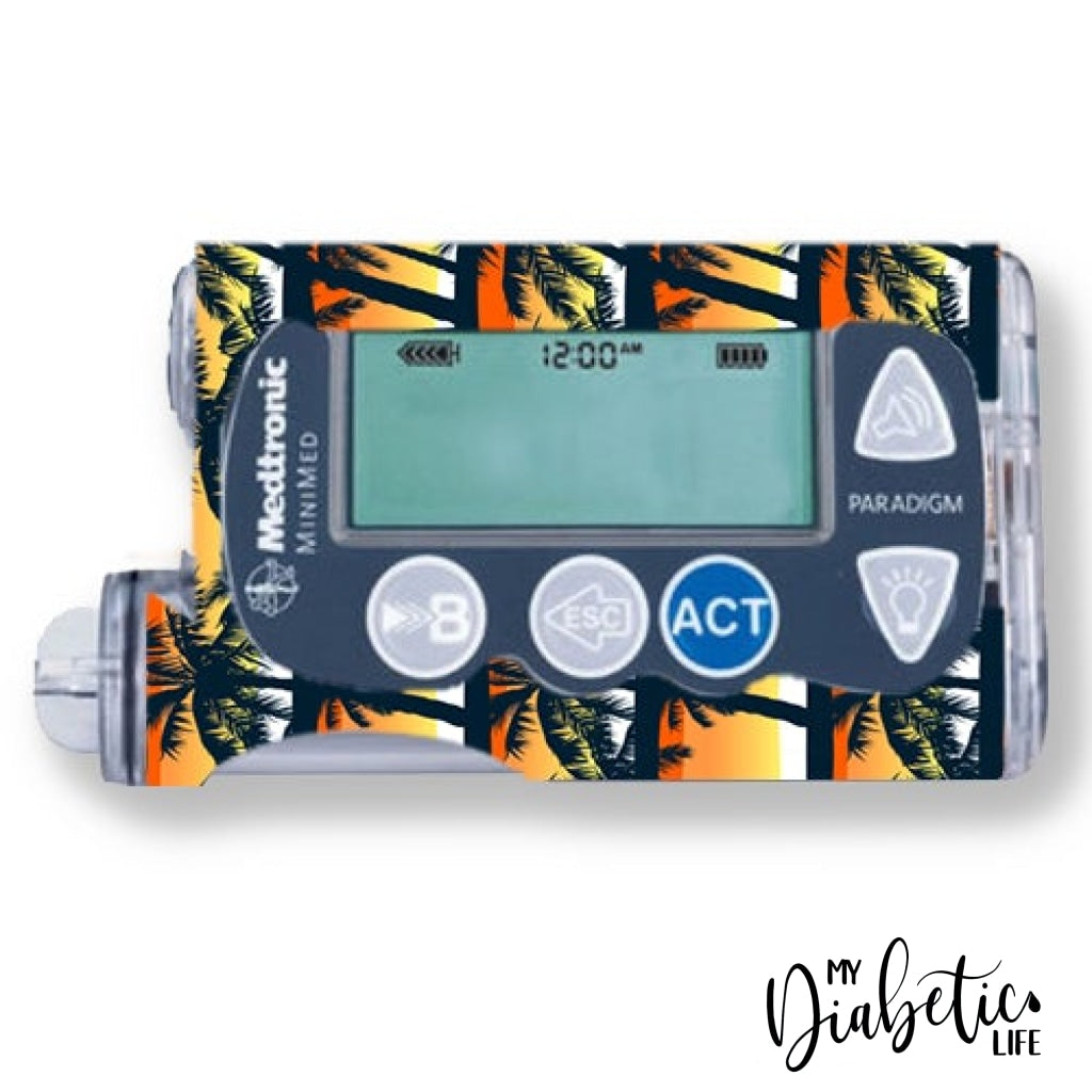 Sunsets - Medtronic Paradigm Series 7 Skin And Decal Insulin Pump Sticker