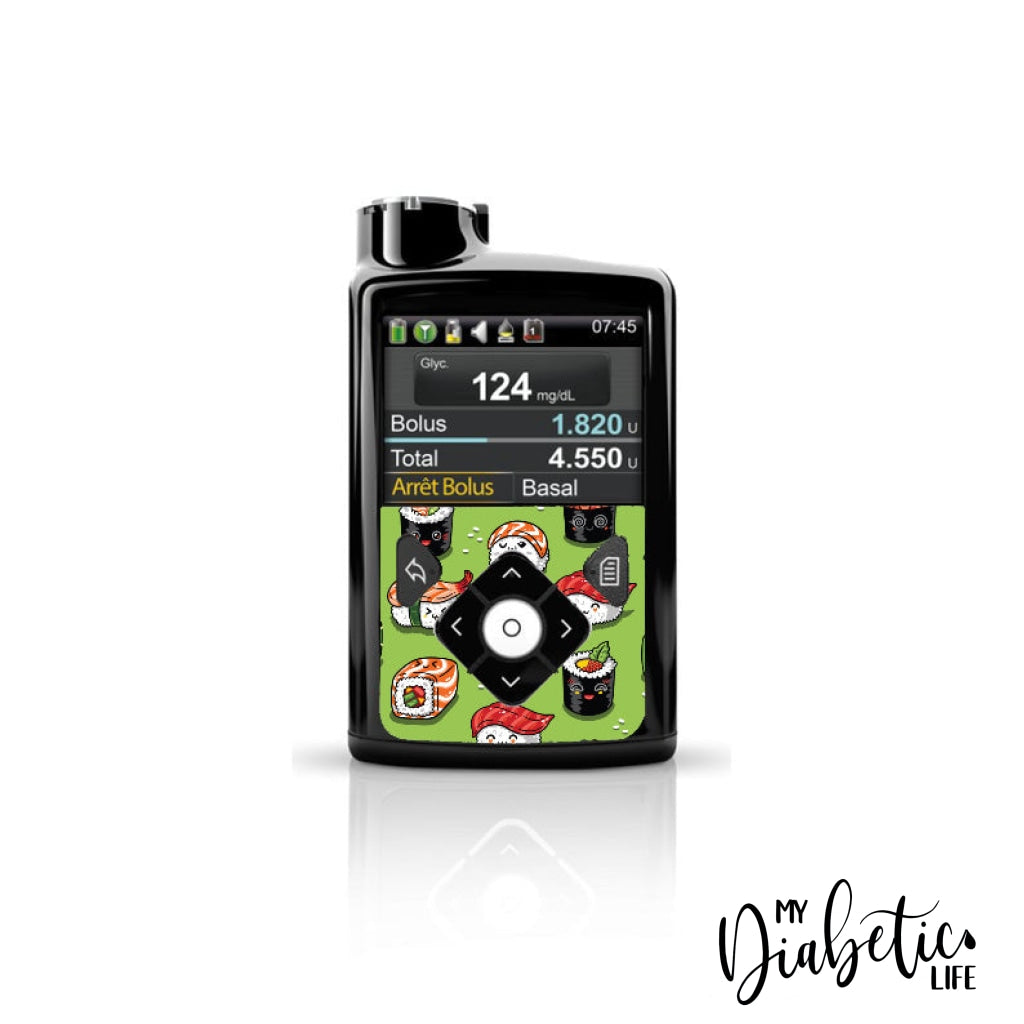 Sushi & Wasabi - Medtronic Pump (630/640/670/770) Sticker Front Mini 630/640/670