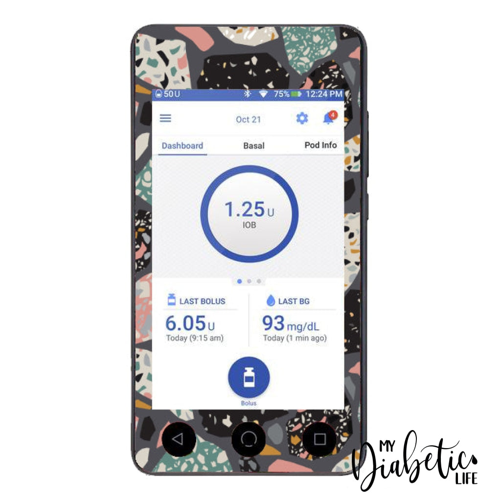 Terrazzo - Omnipod Dash Sticker