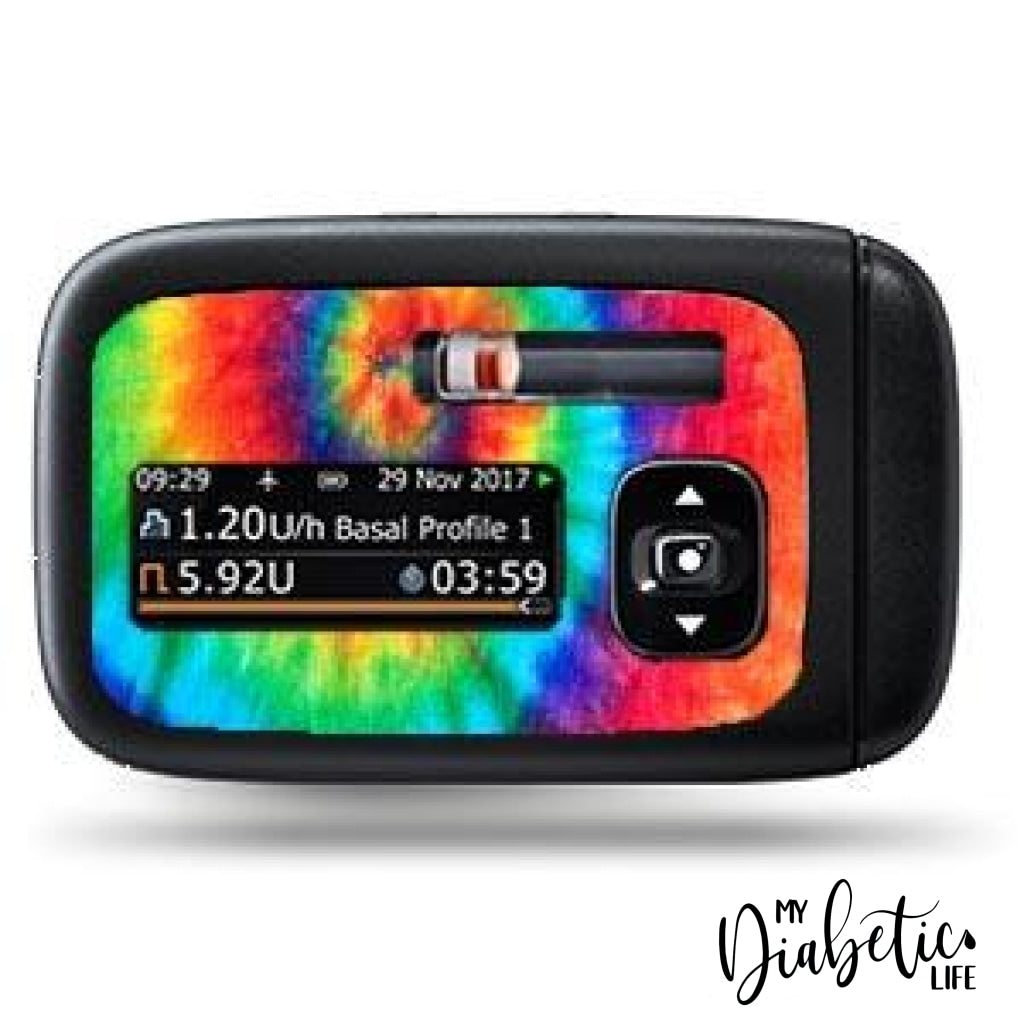 Tie Dye 1 - Accu-Chek Insight Peel Skin And Decal Insulin Pump Sticker Accu-Chek