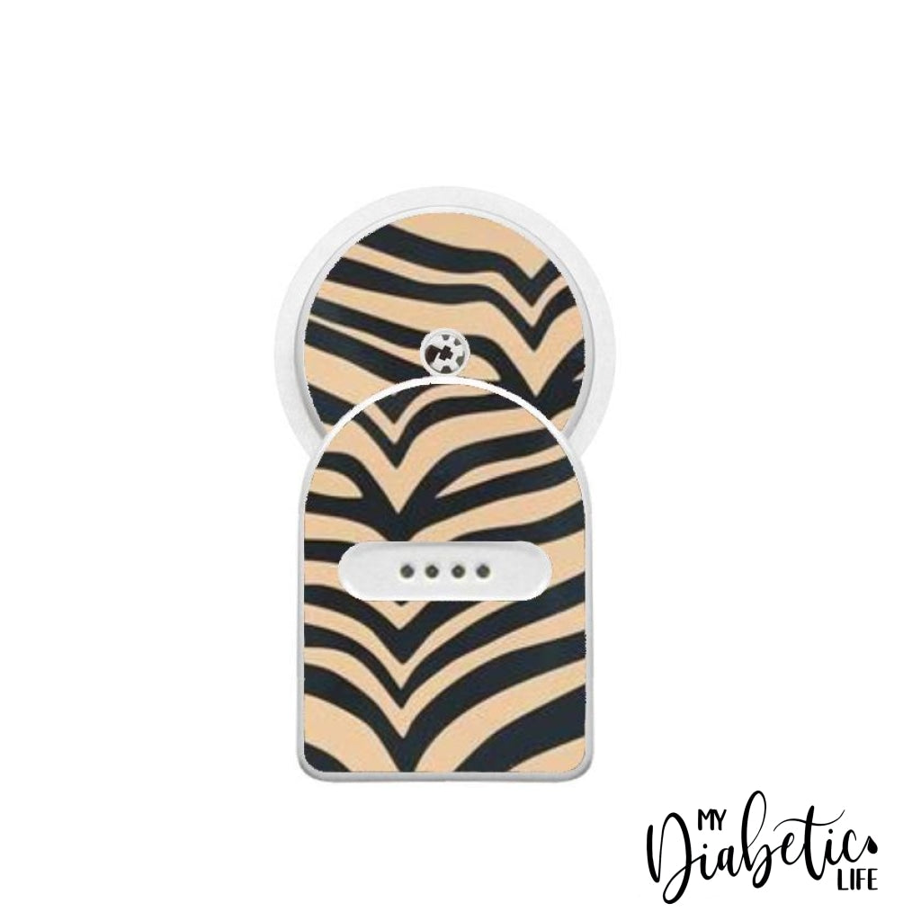 Tiger Stripes - Maio Maio 1 & Libre Peel, skin and Decal, fgm/cgm sticker - MyDiabeticLife