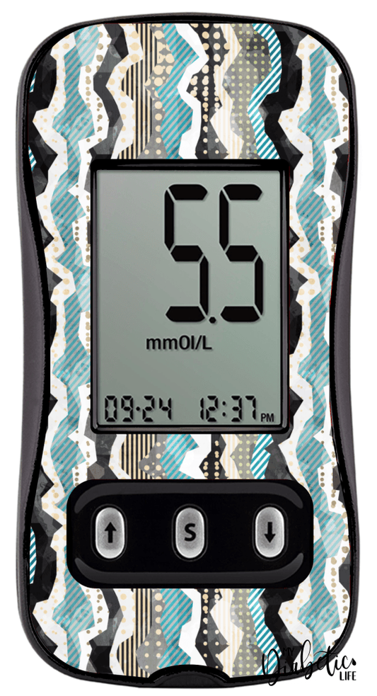 Torn - Caresens N, skin and Decal, glucose meter sticker - MyDiabeticLife