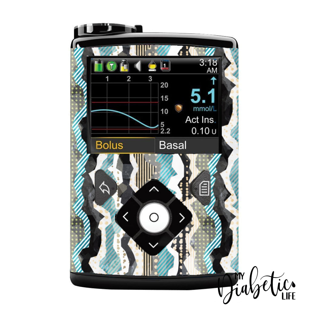 Torn - Medtronic Pump (630/640/670/770) Sticker Full Cover W/clip 630/640/670