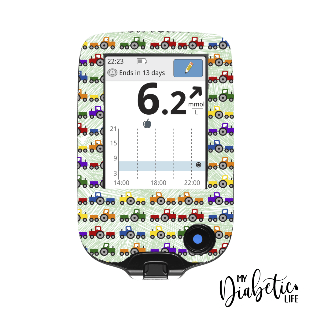 Tractor - Freestyle Libre Peel Skin And Decal Glucose Meter Sticker Freestyle