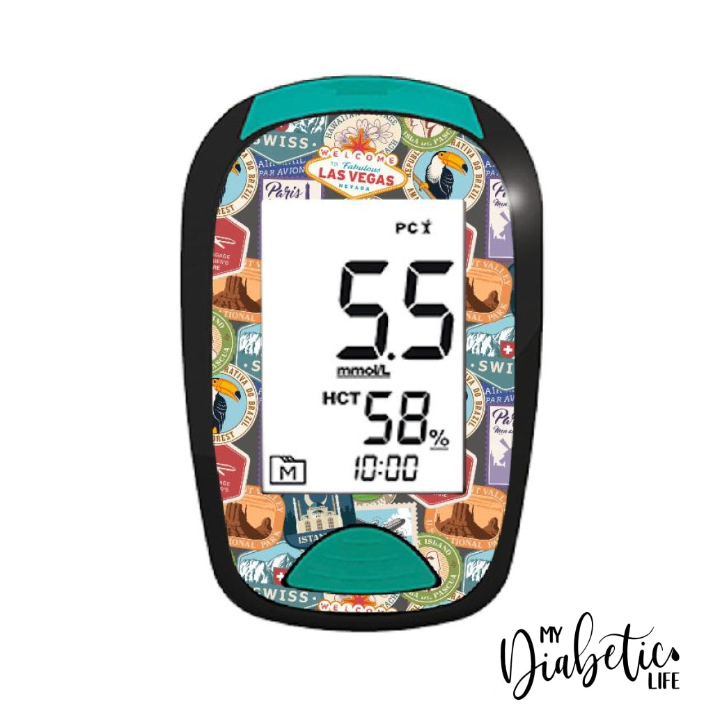 Travel Stamps - Lifesmart Two Plus Peel Skin And Decal Glucose Meter Sticker Twoplus