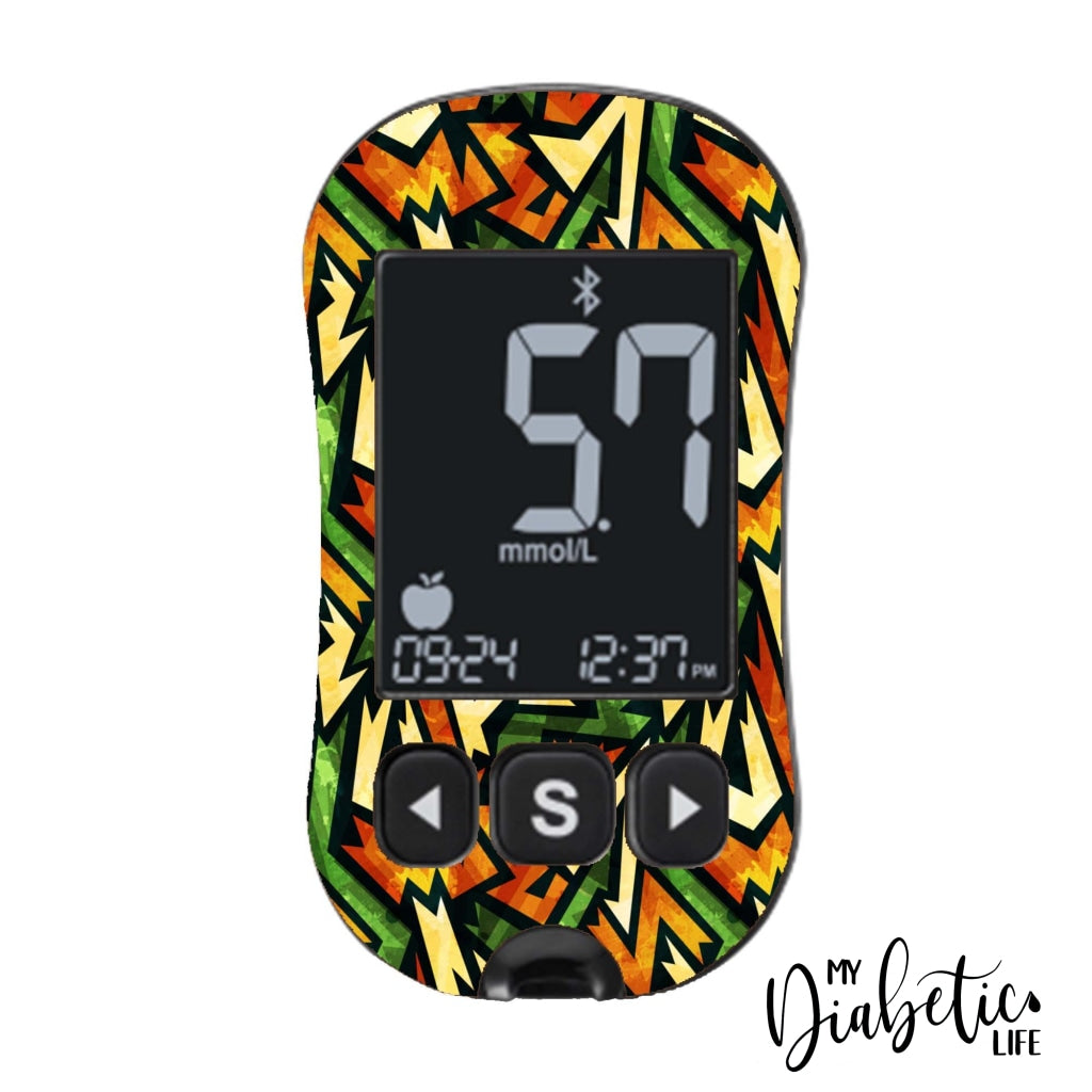 Tribal One - Caresens Dual Peel Skin And Decal Glucose Meter Sticker