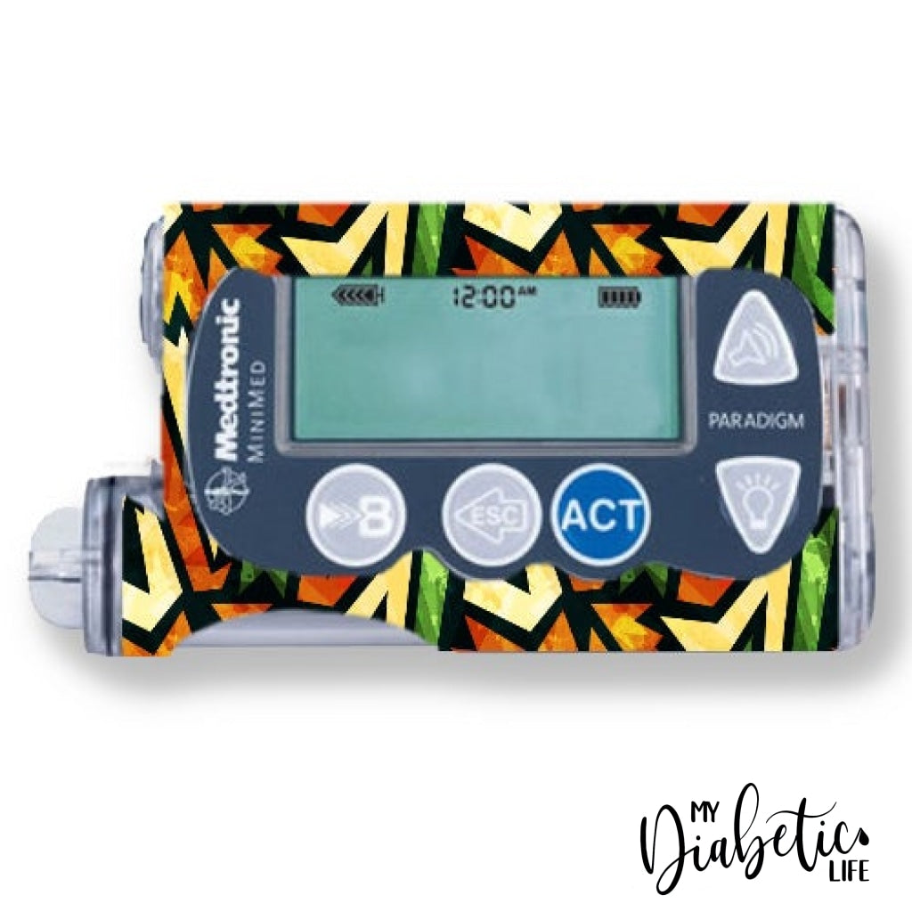 Tribal One - Medtronic Paradigm Series 7 Skin And Decal Insulin Pump Sticker