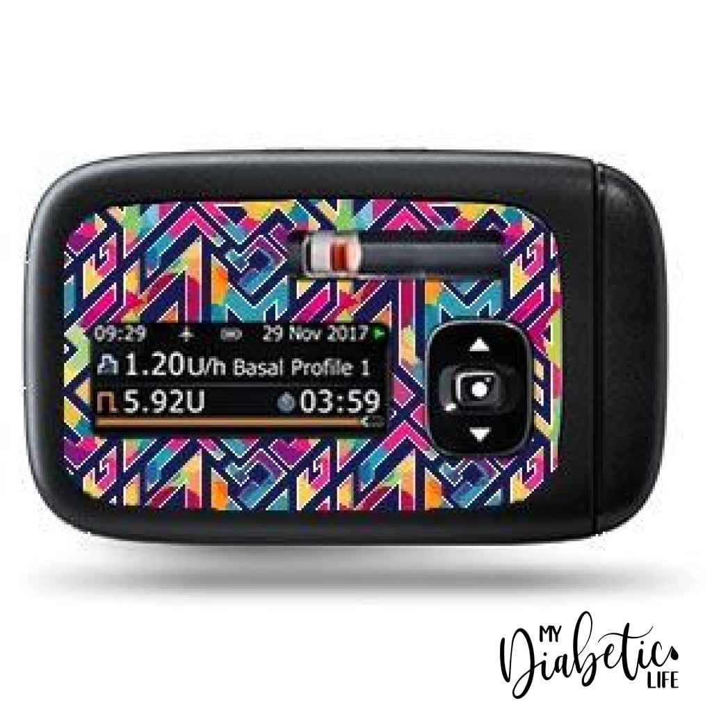 Tribal Three - Accu-Chek Insight Peel Skin And Decal Insulin Pump Sticker Accu-Chek