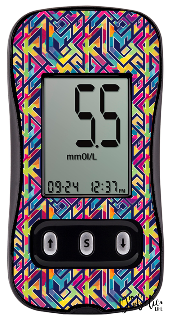 Tribal Three - Caresens N, skin and Decal, glucose meter sticker - MyDiabeticLife