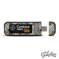 Tribal Two - Contour Next USB Peel, skin and Decal, Glucose meter sticker - MyDiabeticLife