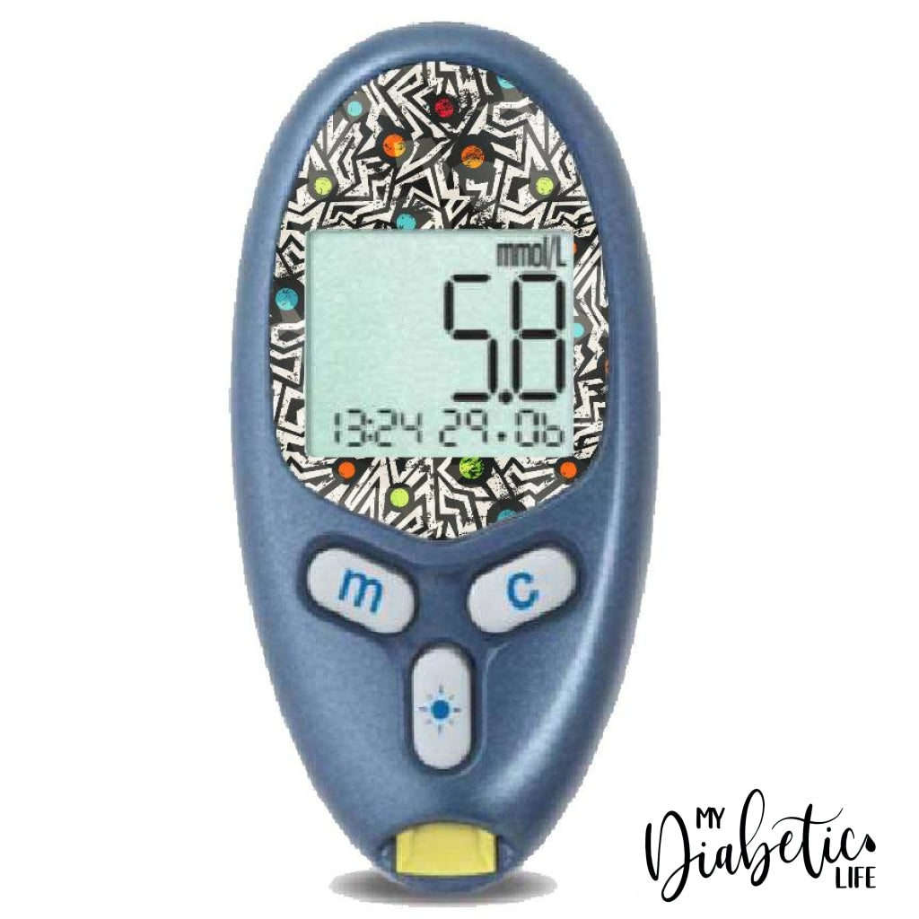 Tribal Two - Freestyle Lite Peel Skin And Decal Glucose Sticker Freestyle Lite