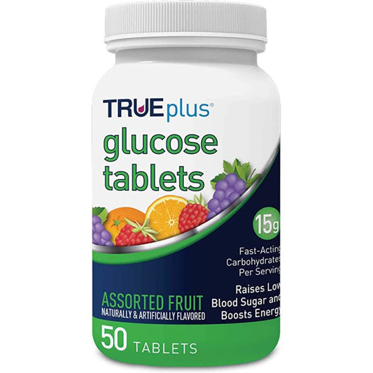 Glucose Tablets - Trueplus Assorted Fruits (50 Tabs)