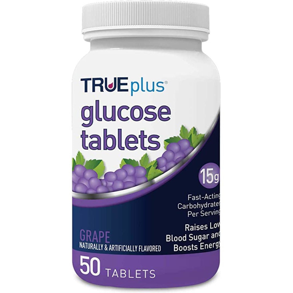Glucose Tablets - Trueplus Grape (50 Tabs)