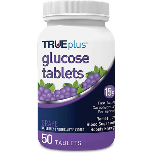 Glucose Tablets - Trueplus Grape (50 Tabs)