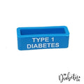 Type 1 Diabetes - Printed Watch Sleeve Blue Wearable Id Notifications