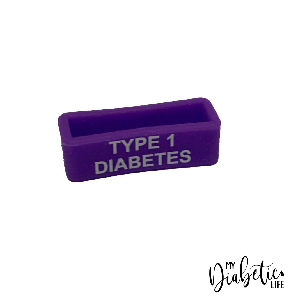 Type 1 Diabetes - Printed Watch Sleeve Purple Wearable Id Notifications