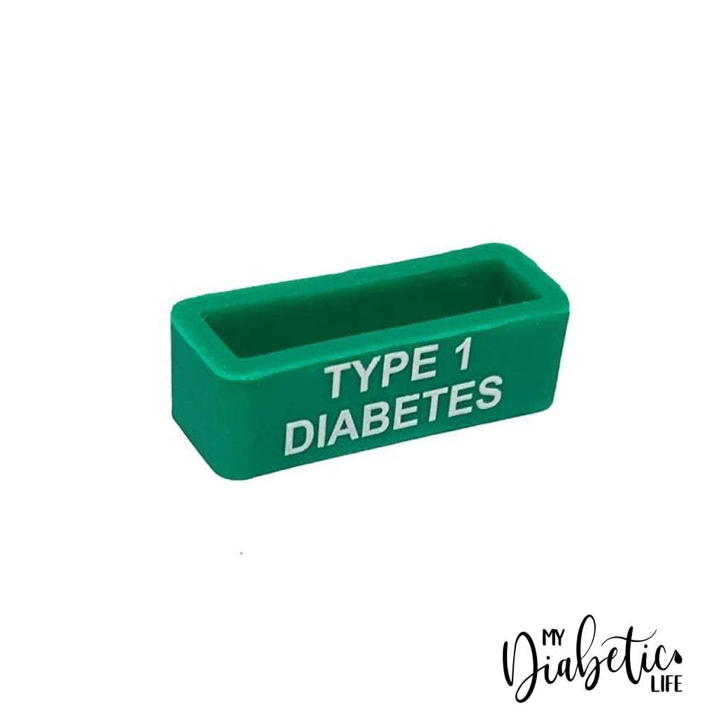 Type 1 Diabetes - Printed Watch Sleeve Teal Green Wearable Id Notifications